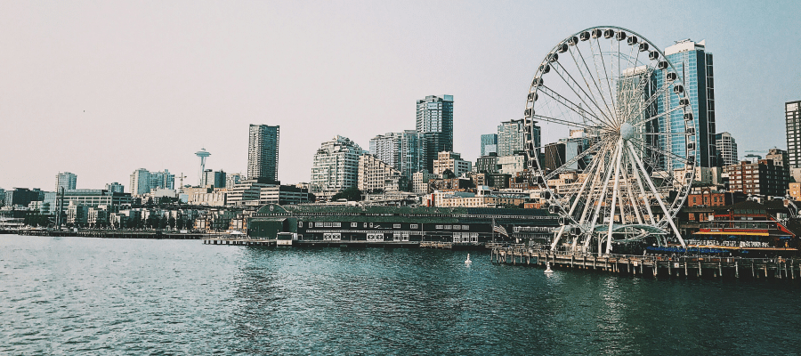 Seattle skyline from the water